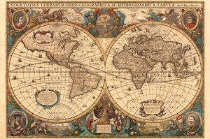 نقشه نقشه قدیمی جهان