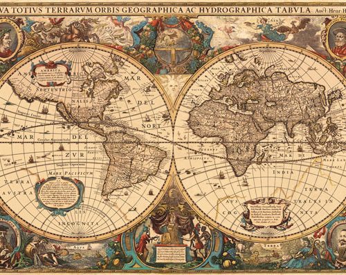 نقشه نقشه قدیمی جهان