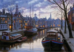 Amsterdam In The Evening،پازل،شب،1500،ادوکا