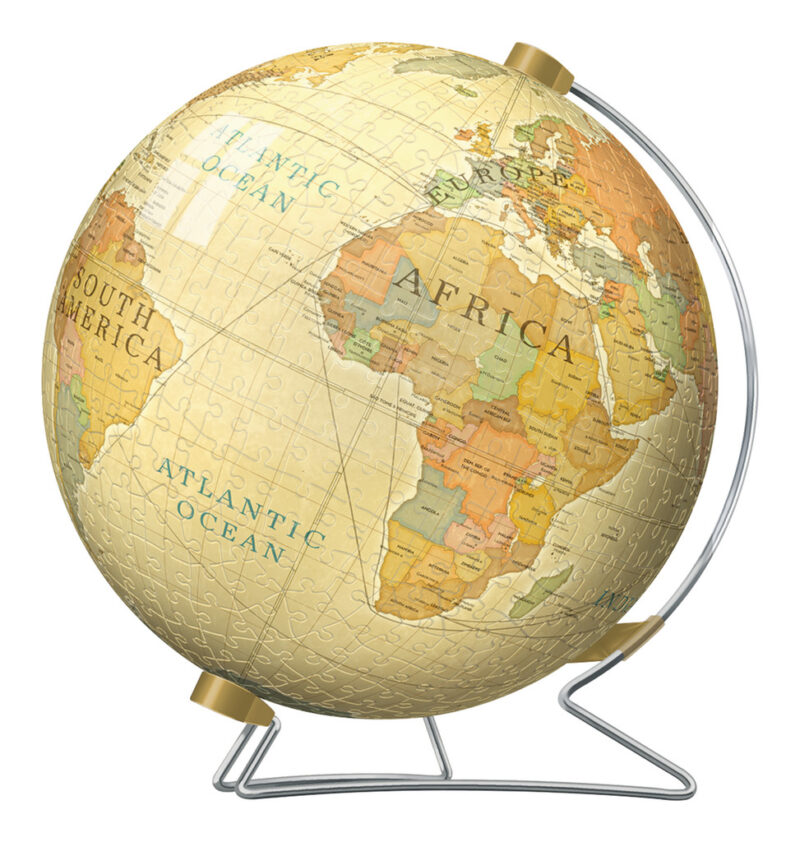 Vintage Globe 3D Puzzle, 540pc back