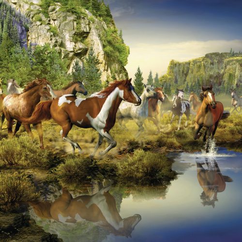 	پازل ۱۵۰۰ تکه Wild Horses