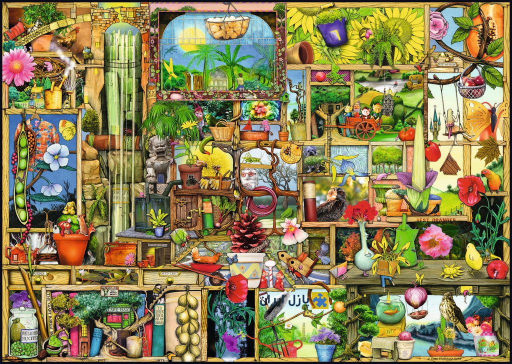 Ravensburger 19482 - garden shelf - 1000 pieces jigsaw puzzle