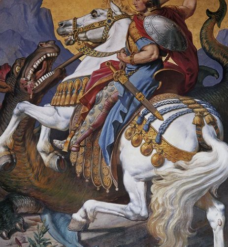 پازل ۱۰۰۰ تکه جرج مقدس - جرجیس و افسانه طلایی اثر والدمار کولمسپرگر