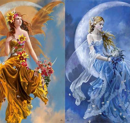 پک دو تایی پازل های ۱۰۰۰ تکه بانوهای زمین و ماه - باد و ماه اثر نِنِه توماس