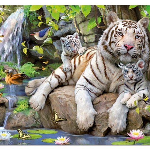 پازل ۱۰۰۰ تکه ببر سفید بنگال اثر هاوارد رابینسون
