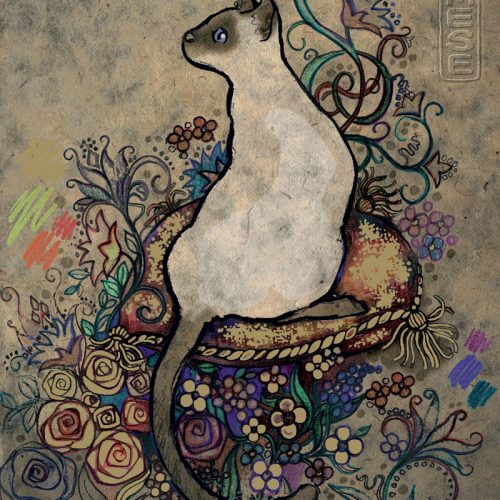 پازل ۱۰۰۰ تکه گربه سیامی اثر جین کروثر