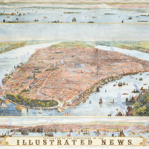 پازل ۱۰۰۰ تکه نقشه نیویورک ۱۸۵۳