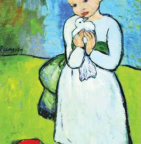 پازل ۱۰۰۰ تکه کودکی با کبوتر اثر پابلو پیکاسو