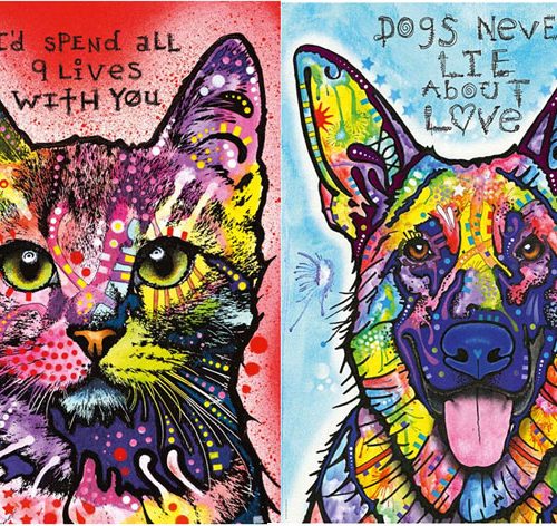 پک دو تایی پازل های ۱۰۰۰ تکه سگ ها دروغ نمی گویند و ۹تا جون داره! اثر دین روسو