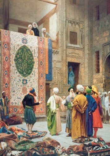 پازل ۱۰۰۰ تکه بازار فرش اثر ژان لئون ژروم