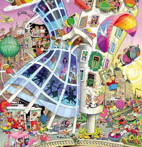 پازل ۱۰۰۰ تکه جینجر و فرد اثر روبرت جی