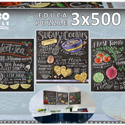 پازل ۳x500 لیلی و وال