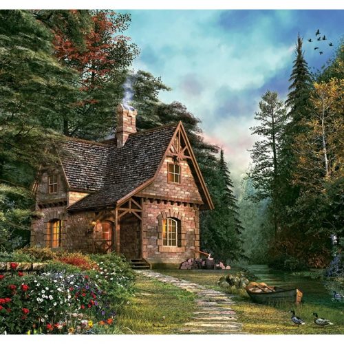 پازل ۱۵۰۰ تکه کلبه جنگلی اثر دومینیک دیویسن