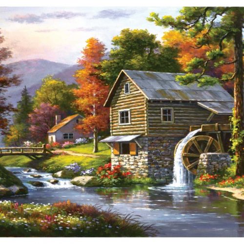 پازل ۱۵۰۰ تکه آسیاب قدیمی ساتر اثر سانگ کیم