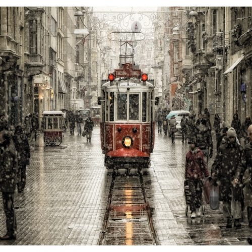 پازل ۲۰۰۰ تکه خیابان بی اوغلو در سرما اثر مورات آکان