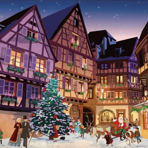 پازل ۱۰۰۰ تکه کریسمس در دهکده قدیمی