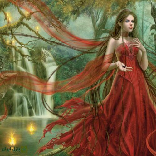 پازل ۳۰۰۰ تکه بانوی قرمزپوش اثر کریس اورتگا