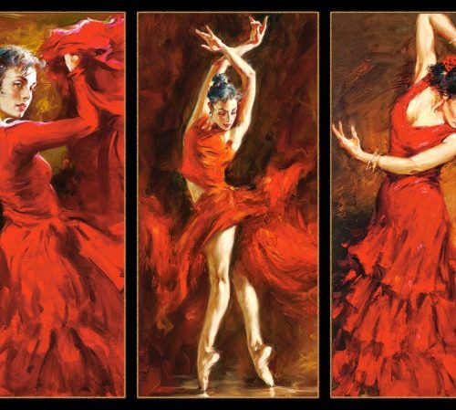 پازل ۱۰۰۰ تکه رقــ صـنده قرمزپوش