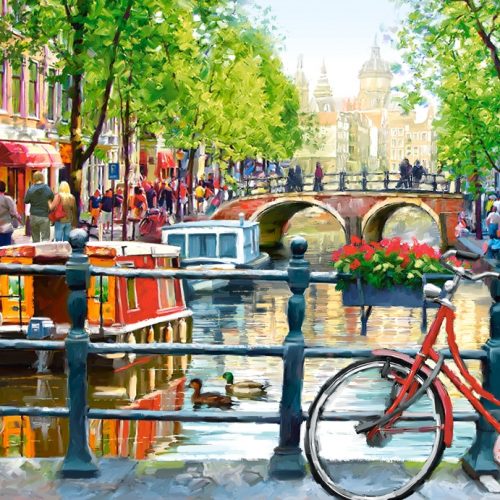 پازل ۱۰۰۰ تکه منظره آمستردام