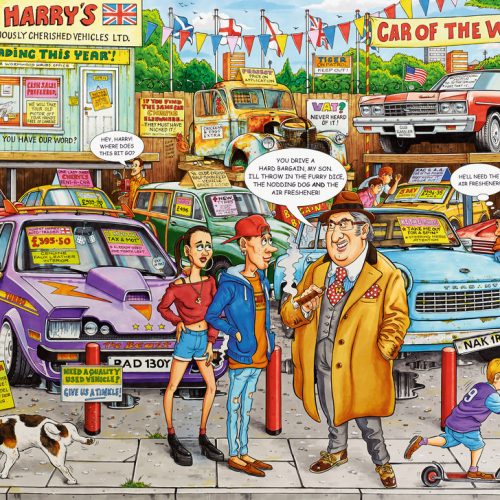 پازل ۱۰۰۰ تکه فروشگاه ماشین های دست دوم