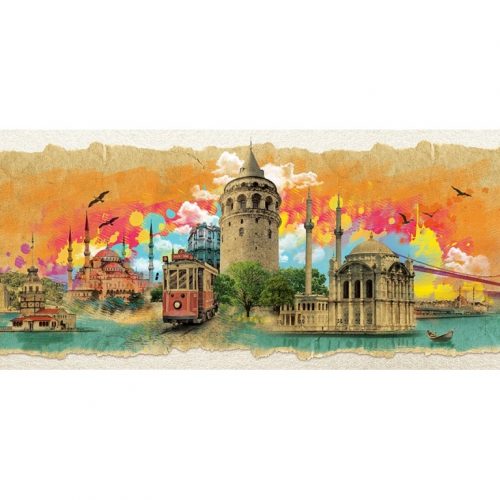 پازل ۱۰۰۰ تکه پانوراما کلاژ استانبول اثر ایرن مالچوک