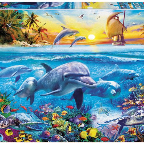 پازل ۲۰۰۰ تکه خانواده دلفین ها