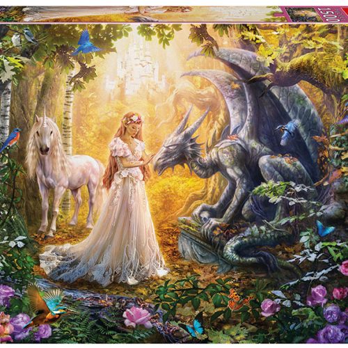 پازل ۱۵۰۰ تکه اژدها، پرنسس و تک شاخ