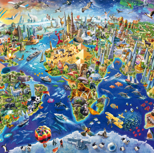 پازل ۱۰۰۰ تکه شناخت دنیای ما