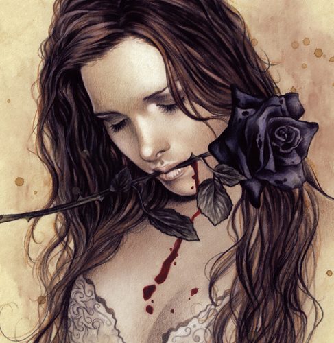 پازل ۱۰۰۰ تکه رز سیاه اثر ویکتوریا فرانسس