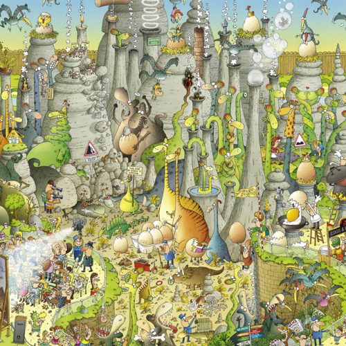 پازل ۱۰۰۰ تکه زیستگاه ژوراسیک اثر مارینو دگانو