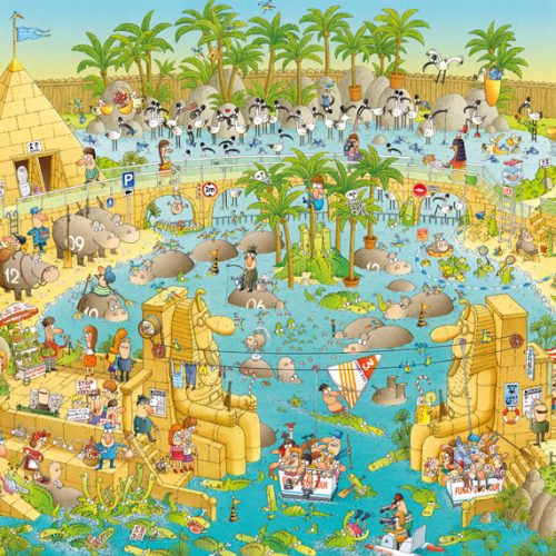 پازل ۱۰۰۰ تکه زیستگاه رود نیل اثر مارینو دگانو