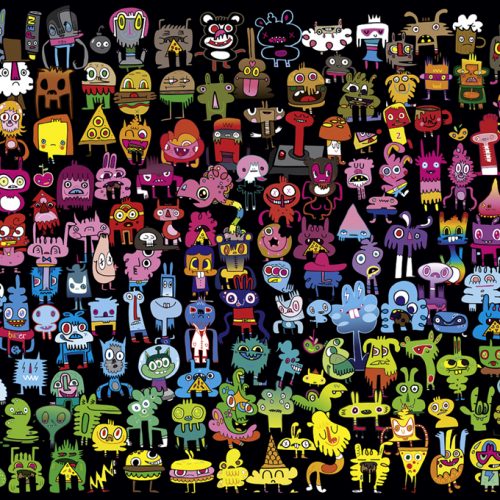 پازل ۱۰۰۰ تکه رنگین کمان خنگولی ها اثر جان برگرمن