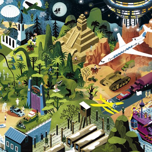 پازل ۱۰۰۰ تکه فیلم های استیون اسپیلبرگ اثر الکساندر کلریس