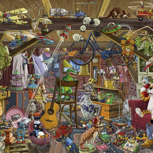 پازل ۱۰۰۰ تکه زیر شیروانی اثر بریجیت تانک