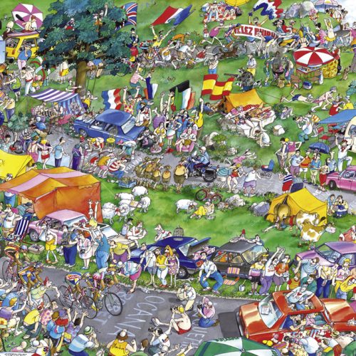 پازل ۱۰۰۰ تکه مسابقه دوچرخه سواری اثر راجر بلاشون