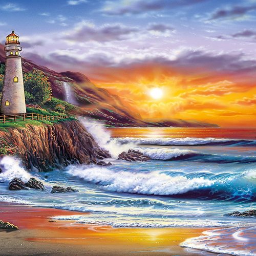 پازل ۱۰۰۰ تکه فانوس دریایی در غروب
