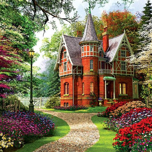 پازل ۱۰۰۰ تکه خانه ویکتوریایی اثر دومینیک دیویسن