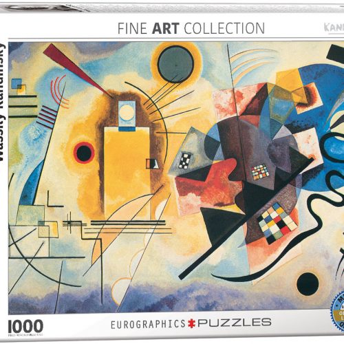 پازل ۱۰۰۰ تکه زرد، قرمز، آبی اثر واسیلی کاندینسکی - اسمارت کات