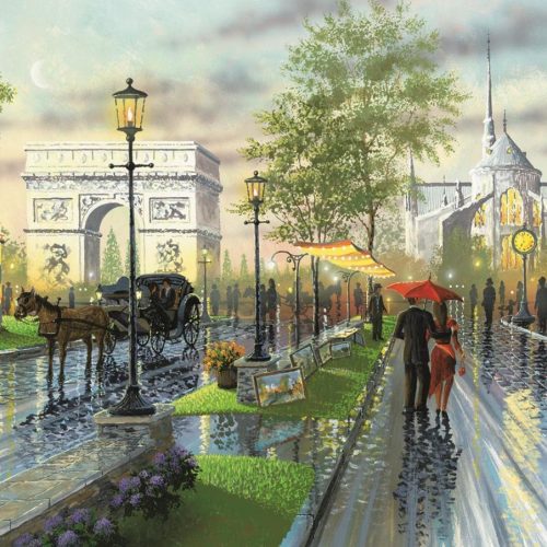 پازل ۱۰۰۰ تکه پیاده روی بهاری در پاریس اثر کن شات ول