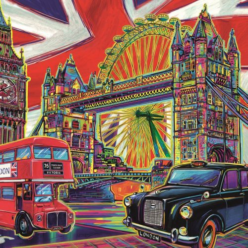 پازل ۱۰۰۰ تکه رنگ های لندن