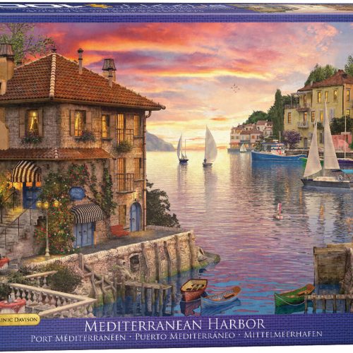 پازل ۱۰۰۰ تکه بندر مدیترانه ای اثر دومینیک دیویسن - اسمارت کات