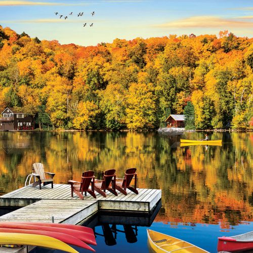 پازل ۱۰۰۰ تکه کلبه کنار دریاچه - کبک - کانادا - اسمارت کات