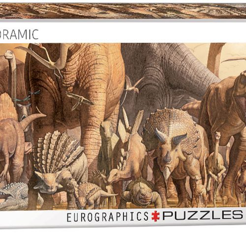 پازل ۱۰۰۰ تکه پانوراما دایناسورها اثر هاروئو تاکینو