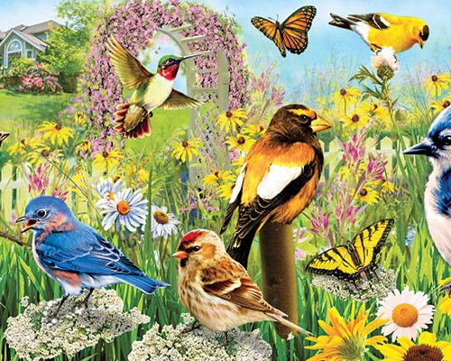 پازل ۱۰۰۰ تکه پانوراما پرندگان باغ اثر گرگ جیوردانو