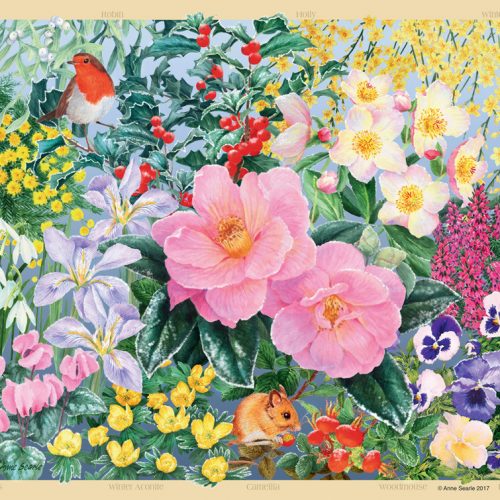 پازل ۵۰۰ تکه باغ کلبه شماره ۴ ، زمستان اثر آنه سیرله