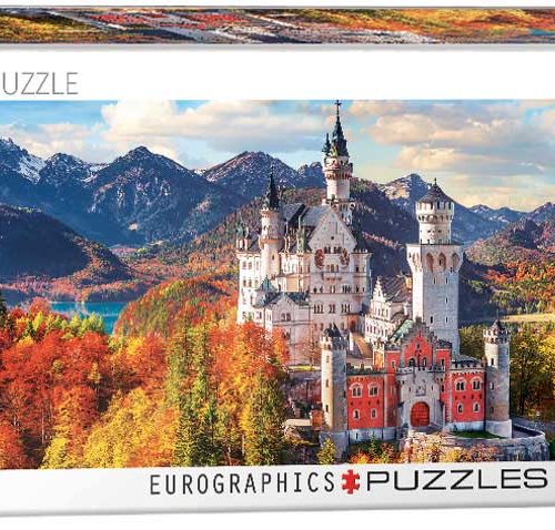 پازل ۱۰۰۰ تکه پانوراما قلعه نوی شوان اشتاین در پاییز