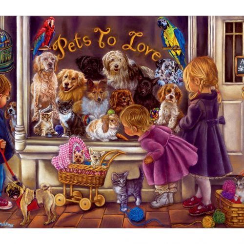 پازل ۱۰۰۰ تکه عشق به حیوانات