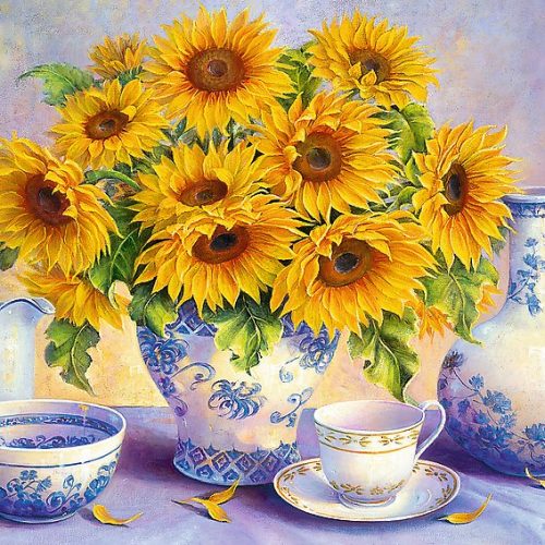 پازل ۵۰۰ تکه گل های آفتابگردان