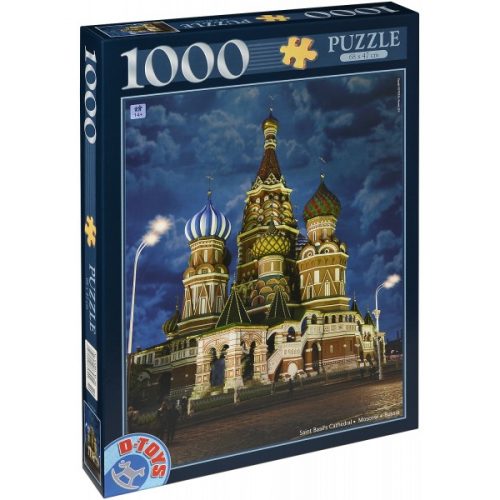 پازل ۱۰۰۰ تکه کلیسای سنت باسیل در شب - مسکو