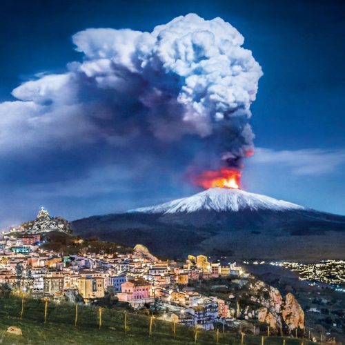 پازل ۱۰۰۰ تکه آتشفشان اتنا - ایتالیا